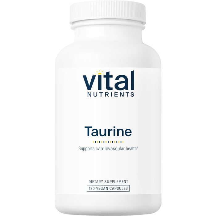 Vital Nutrients Taurine 1000 mg, 120 veg capsules, front of bottle