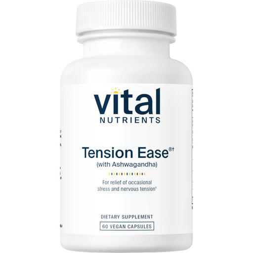 Vital Nutrients Tension Ease, 60 capsules, front of bottle