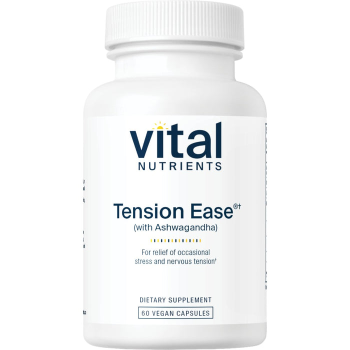 Vital Nutrients Tension Ease, 60 capsules, front of bottle