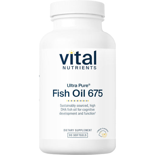Vital Nutrients Ultra Pure Fish Oil 675, 90 capsules, front of bottle