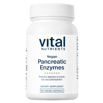 Vital Nutrients Vegan Pancreatic Enzymes, 90 capsules, front of bottle