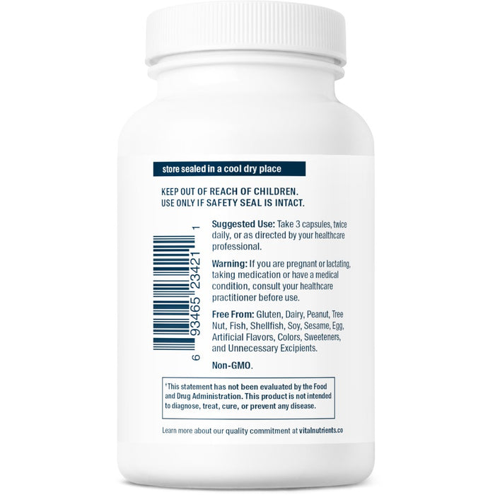 Vital Nutrients ViraCon 120 capsules suggested use label