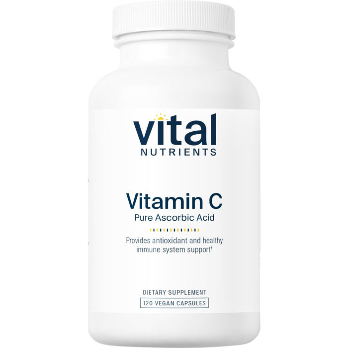 Vital Nutrients Vitamin C (100% pure) 1000 mg, 120 capsules, front of bottle