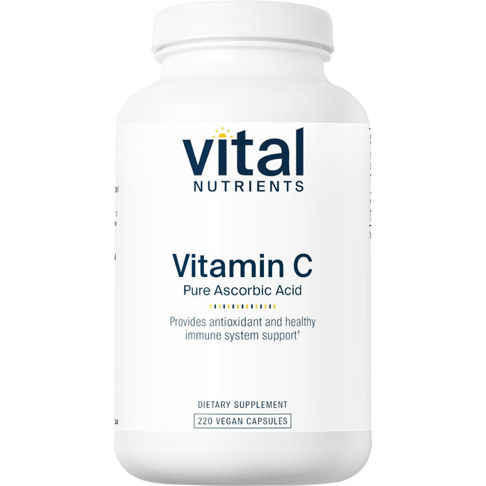 Vital Nutrients Vitamin C (100% pure) 1000 mg, 220 capsules, front of bottle