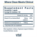 Vital Nutrients Vitamin D3 + K2 120 capsules supplement facts label