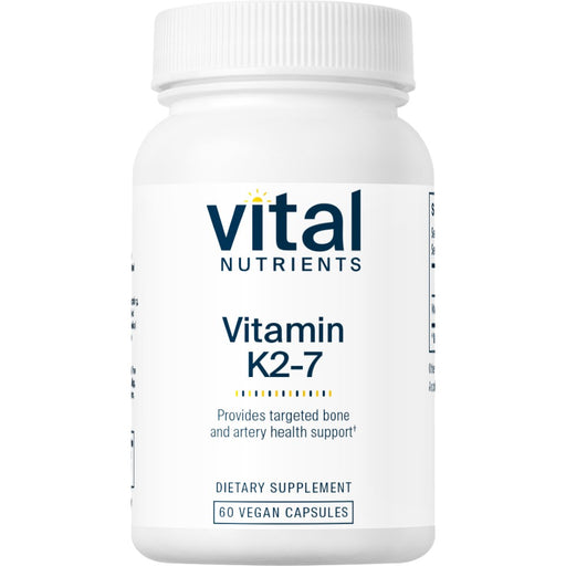 Vital Nutrients Vitamin K2-7 180 mcg, 60 veg capsules, front of bottle