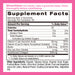 Vitamin World Hair, Skin & Nail Gummies with Biotin & Collagen 120 gummies supplement facts label