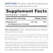 Vitamin World Magnesium Citrate 100 mg 100 capsules supplement facts label