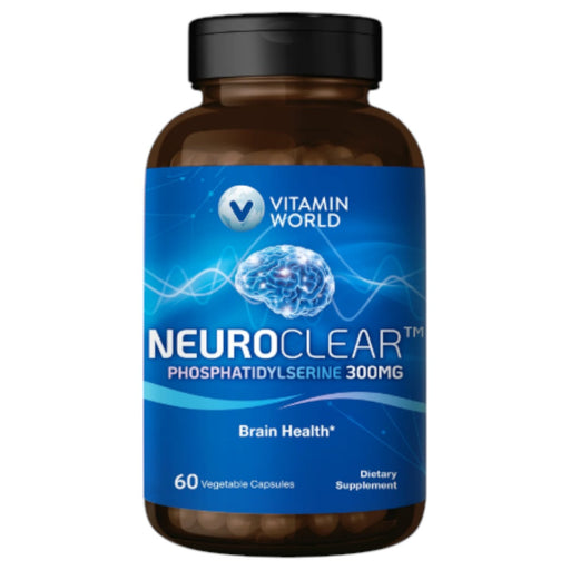 Vitamin World NeuroClear Phosphatidylserine 300 mg, 60 capsules, front of bottle