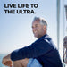 Vitamin World ULTRA 360 Men's 50+ Multi 180 caplets, lifestyle graphic