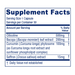 Vitanica Brain Priority 30 capsules supplement facts label