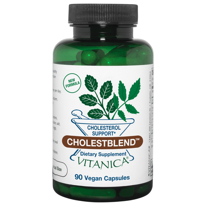 Vitanica Cholest Blend, 90 capsules, front of bottle
