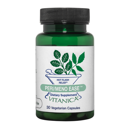 Vitanica Peri/Meno Ease, 30 capsules, front of bottle