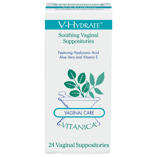 Vitanica V-Hydrate, 24 suppositories, front of box
