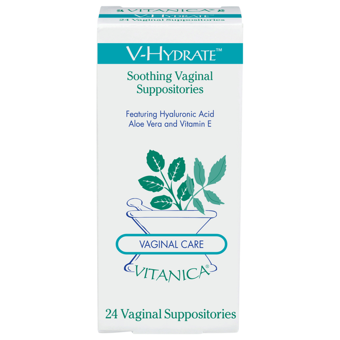 Vitanica V-Hydrate, 24 suppositories, front of box