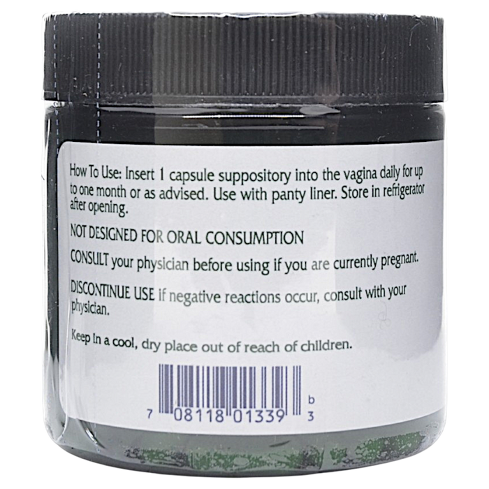 Vitanica V-Probiotics 30 suppositories suggested use label