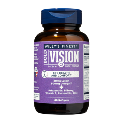 Wiley's Finest Bold Vision Proactive, 60 softgels, front of bottle