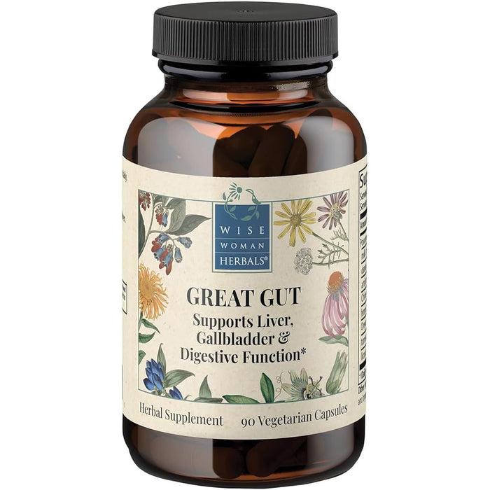 Wise Woman Herbals Great Gut, 90 capsules, front of bottle