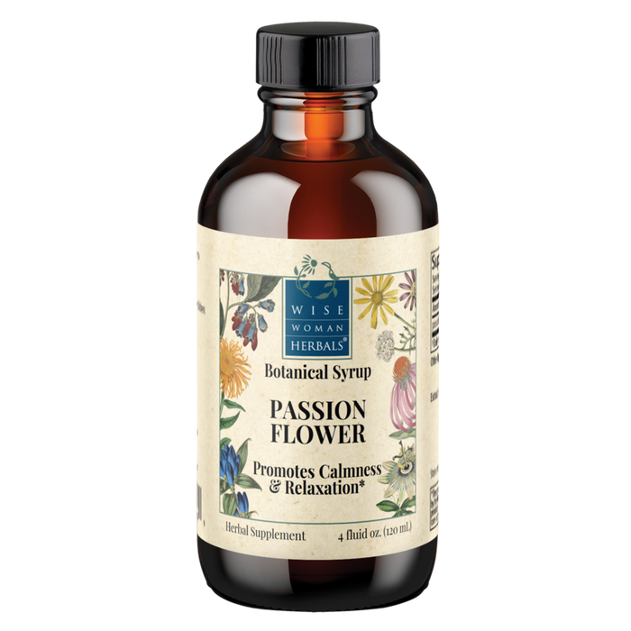 Wise Woman Herbals Passionflower Calm & Relaxation, 4 fl oz, front of bottle