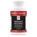 Health Concerns Woman's Balance herbal supplement bottle on a white background