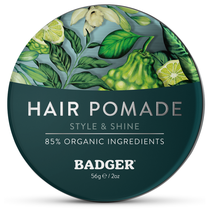W.S. Badger Hair Pomade, 2 oz, front of tin