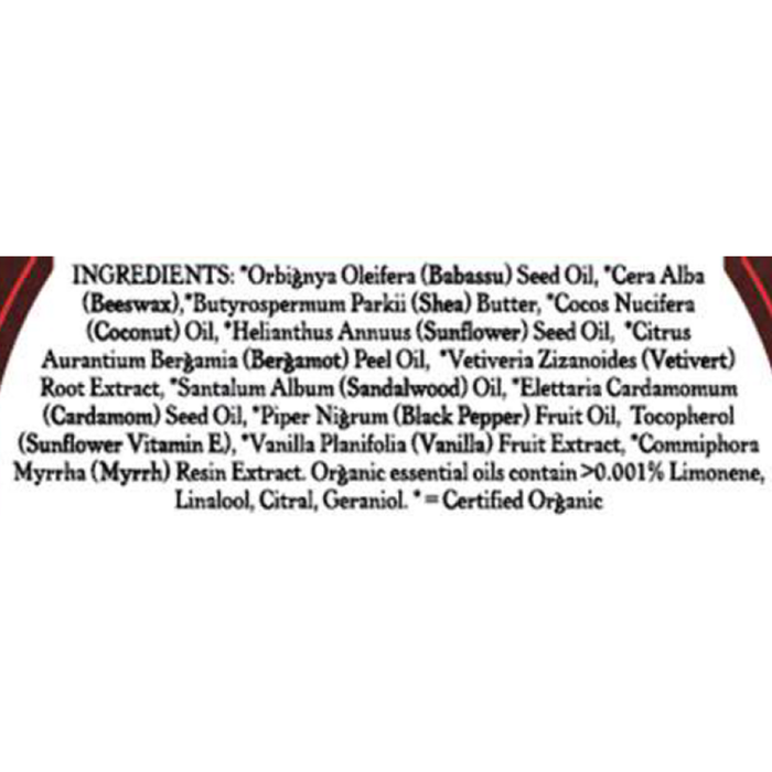 W.S. Badger Hair Pomade 2 oz ingredients label