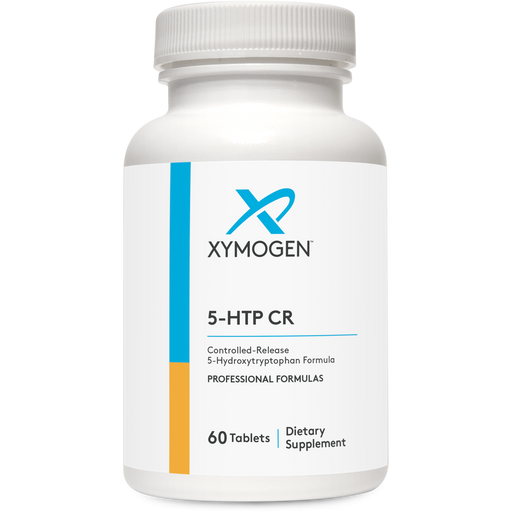 Xymogen 5-HTP CR 100 mg, 60 tablets, front of bottle