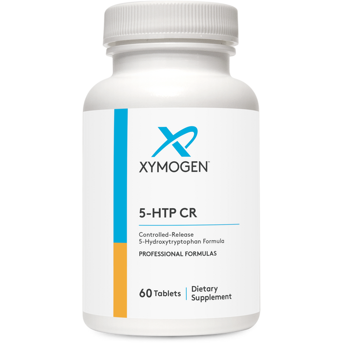Xymogen 5-HTP CR 100 mg, 60 tablets, front of bottle