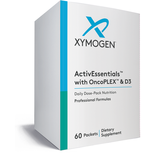 Xymogen ActivEssentials with OncoPLEX & D3, 60 packets, front of box