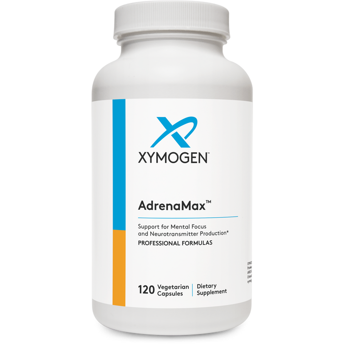 Xymogen AdrenaMax, 120 capsules, front of bottle