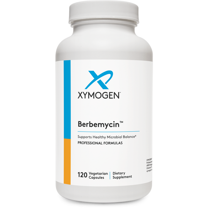 Xymogen Berbemycin, 120 capsules, front of bottle