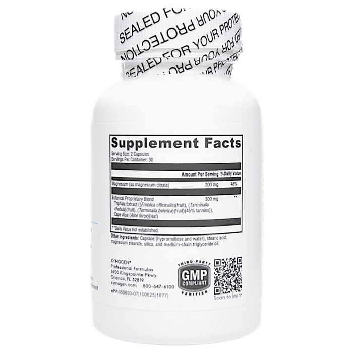 Xymogen ColonX 60 capsules supplement facts label