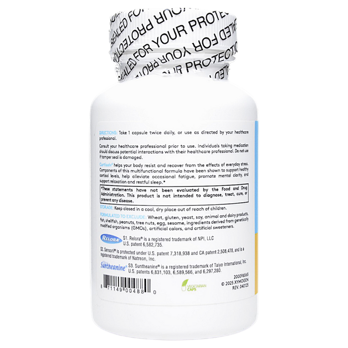 Xymogen Cortisolv 60 capsules directions label