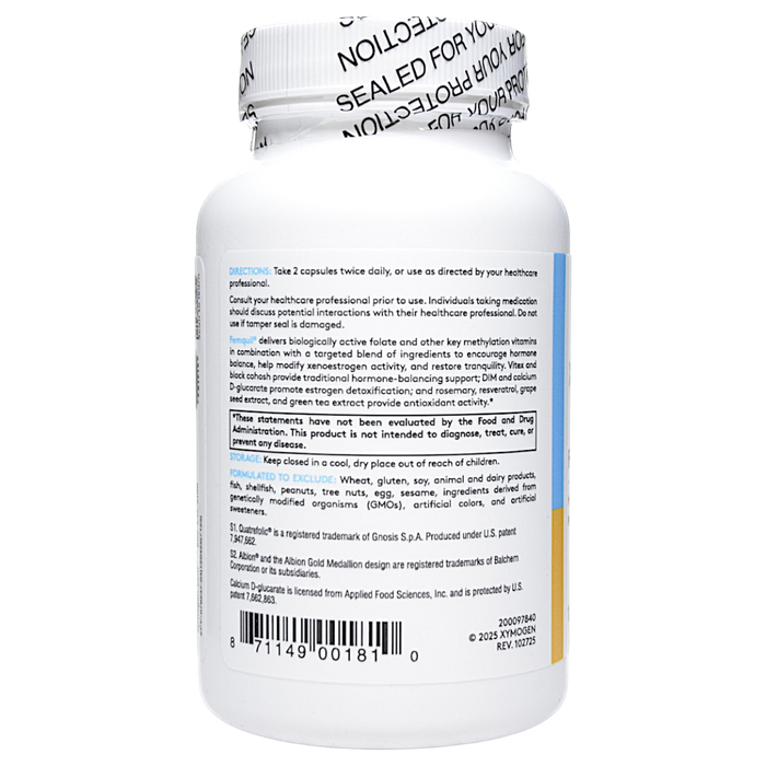 Xymogen Femquil 120 capsules directions label