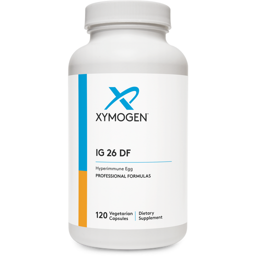 Xymogen IG 26 DF, 120 capsules, front of bottle