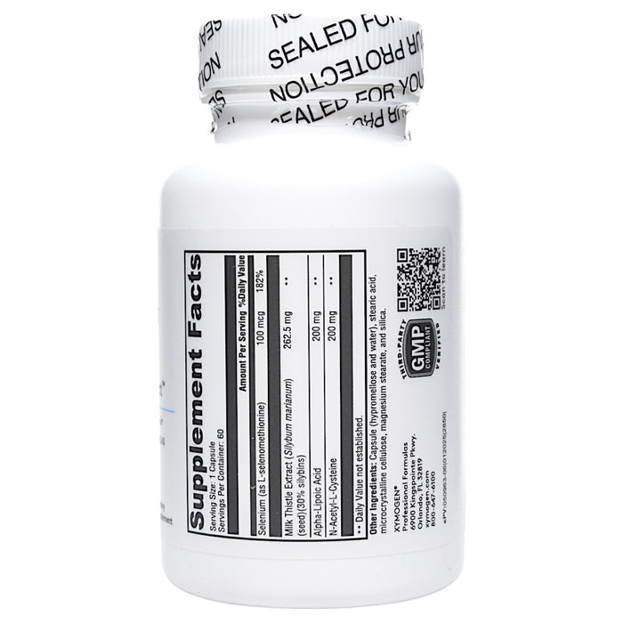 Xymogen Liver Protect 60 capsules supplement facts label