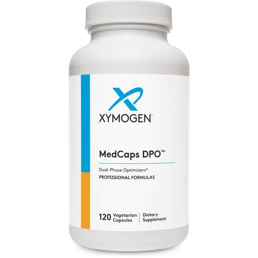 Xymogen MedCaps DPO, 120 capsules, front of bottle