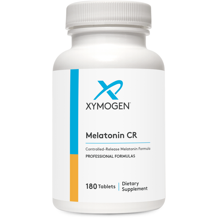 Xymogen Melatonin CR 5 mg, 180 tablets, front of bottle