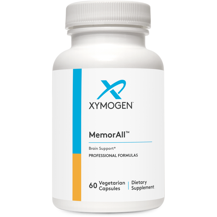 Xymogen MemorAll, 60 capsules, front of bottle
