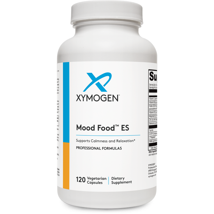 Xymogen Mood Food ES, 120 capsules, front of bottle