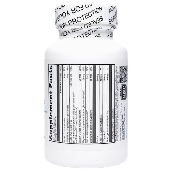 Xymogen Mood Food ES 60 capsules supplement facts label