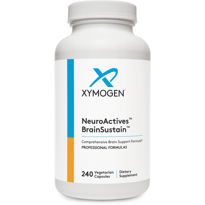 Xymogen NeuroActives BrainSustain, 240 capsules, front of bottle