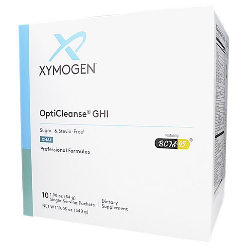 Xymogen OptiCleanse GHI Chai Sugar- & Stevia-Free, 10 servings, front of box
