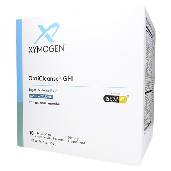 Xymogen OptiCleanse GHI Vanilla Delight (Sugar- & Stevia-Free), 10 servings, front of box