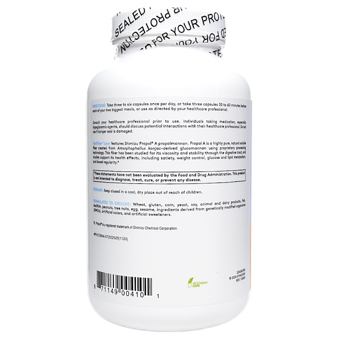 Xymogen OptiFiber Lean 180 capsules directions label