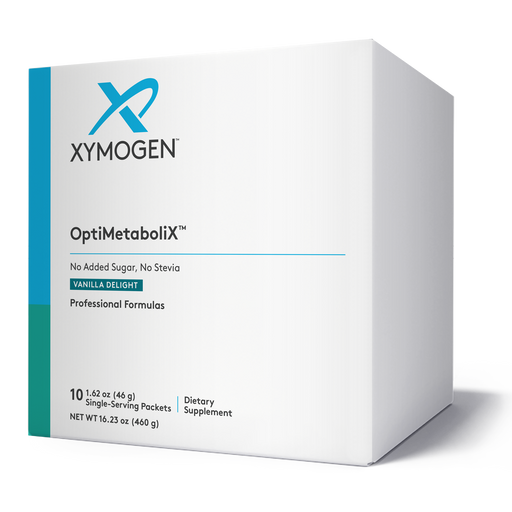 Xymogen OptiMetaboliX Vanilla Delight (No Added Sugar, No Stevia), 10 servings, front of box