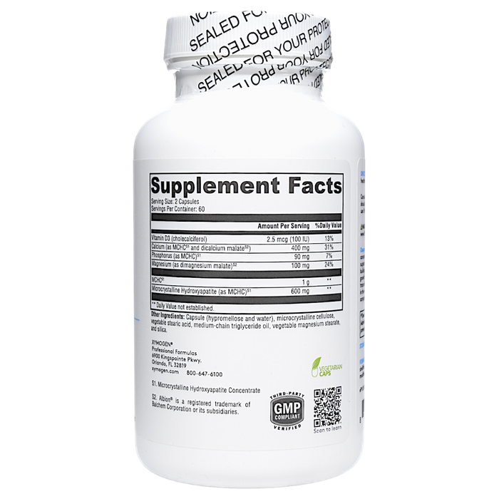 Xymogen Ossopan MD 120 capsules supplement facts label