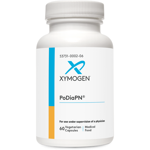 Xymogen PoDiaPN, 60 capsules, front of bottle