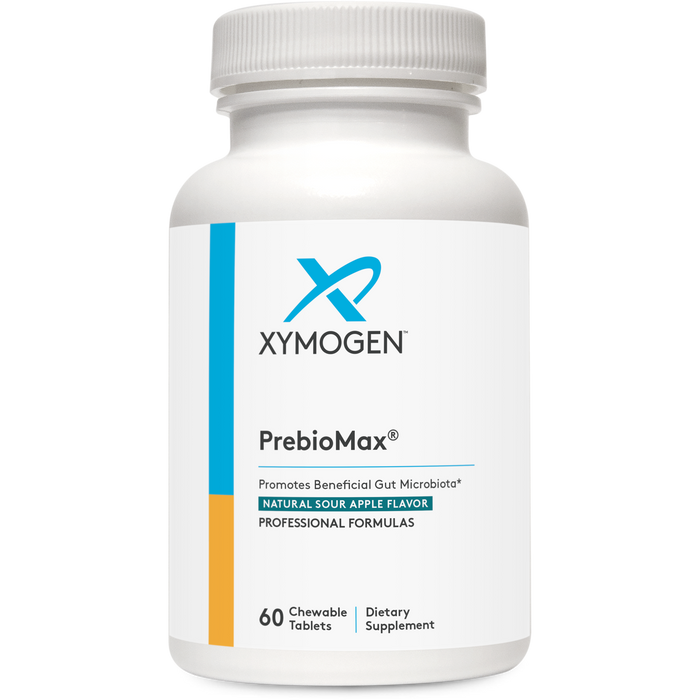 Xymogen PrebioMax Natural Sour Apple, 60 chewable tablets, front of bottle