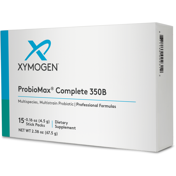 Xymogen ProbioMax Complete 350B, 15 servings, front of box